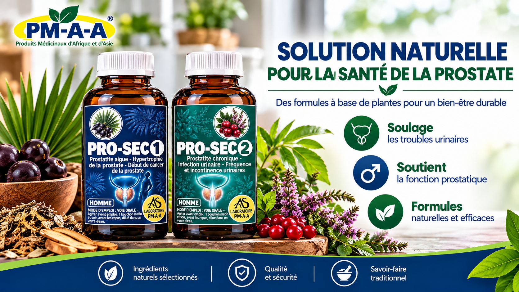 Sélection de produits du Laboratoire PM-A-A